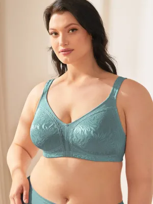 Plus Size Minimizer Bra Non Padded Wire-free Mint Green