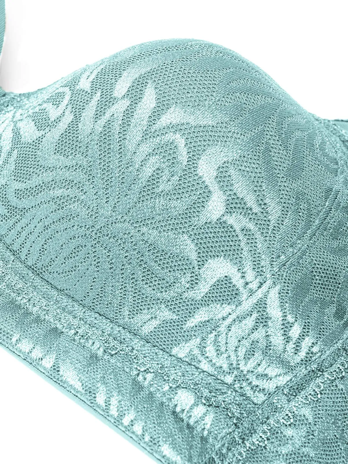 Plus Size Minimizer Bra Non Padded Wire-free Mint Green