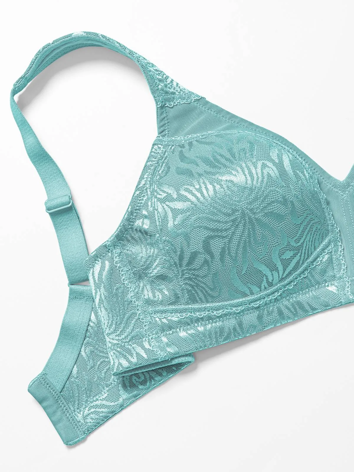 Plus Size Minimizer Bra Non Padded Wire-free Mint Green