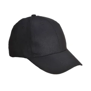 Portwest Six Panel Baseball Cap Black