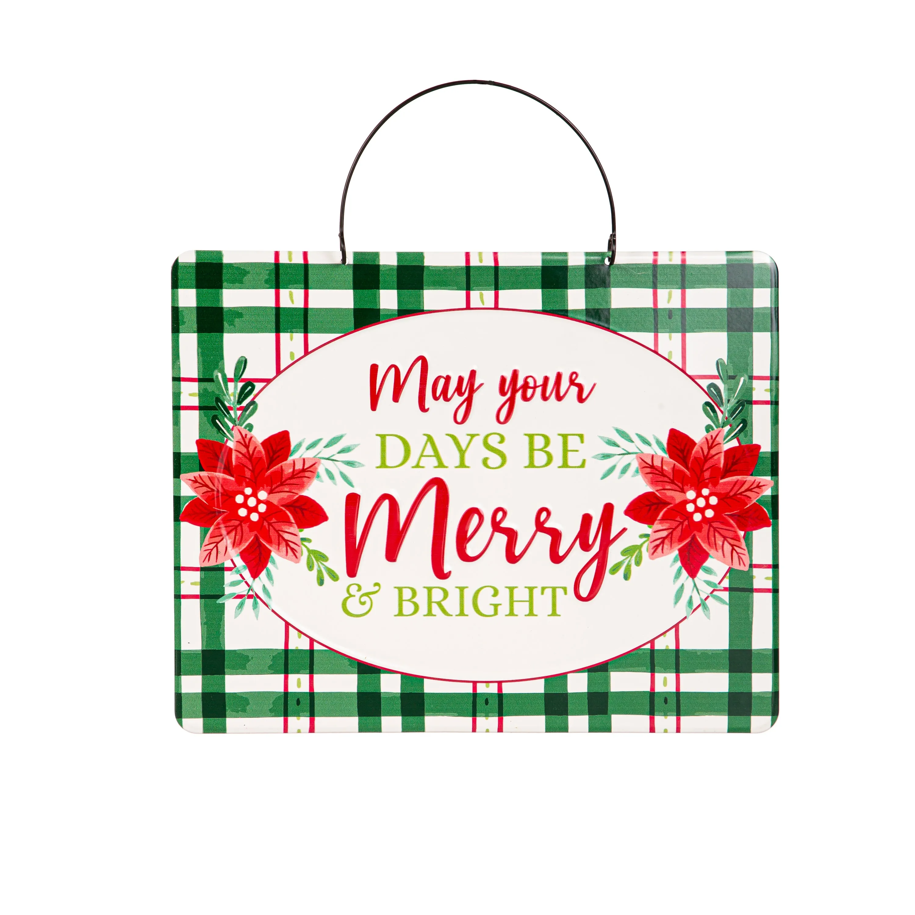 Printed Metal Hanging Classic Christmas Sign,p4907