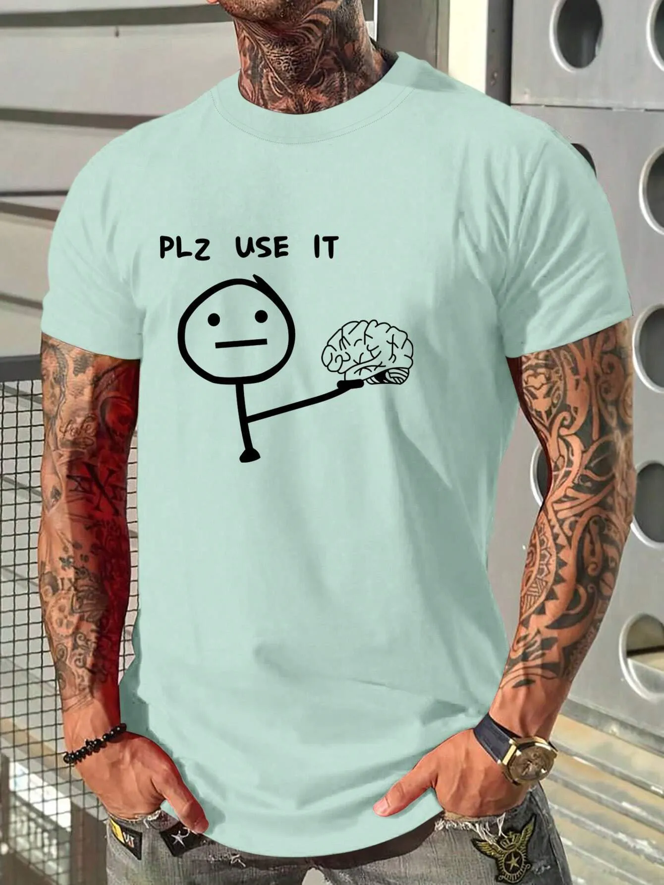 "PLS USE IT"TEE-D662 | Inspanda