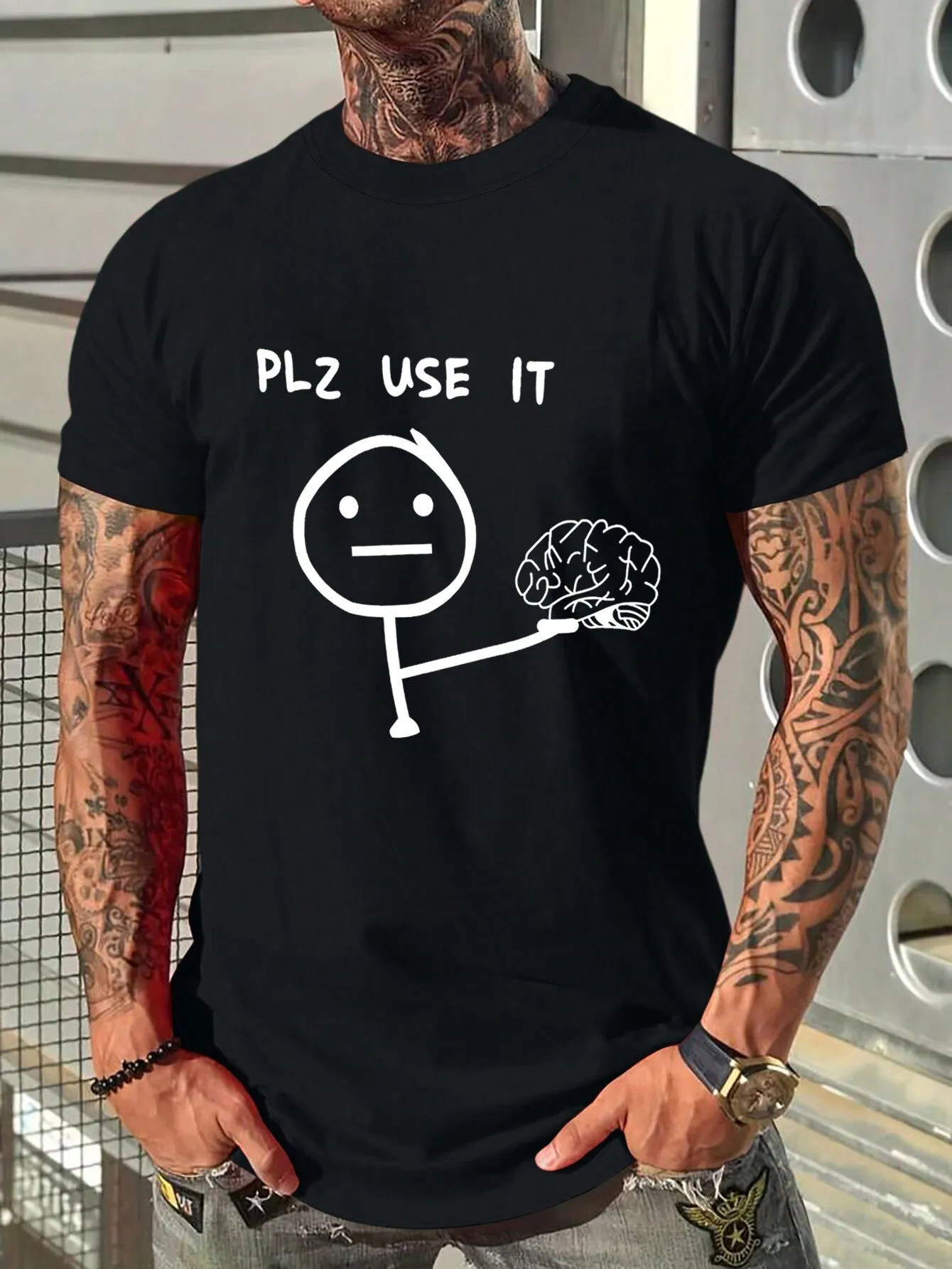 "PLS USE IT"TEE-D662 | Inspanda