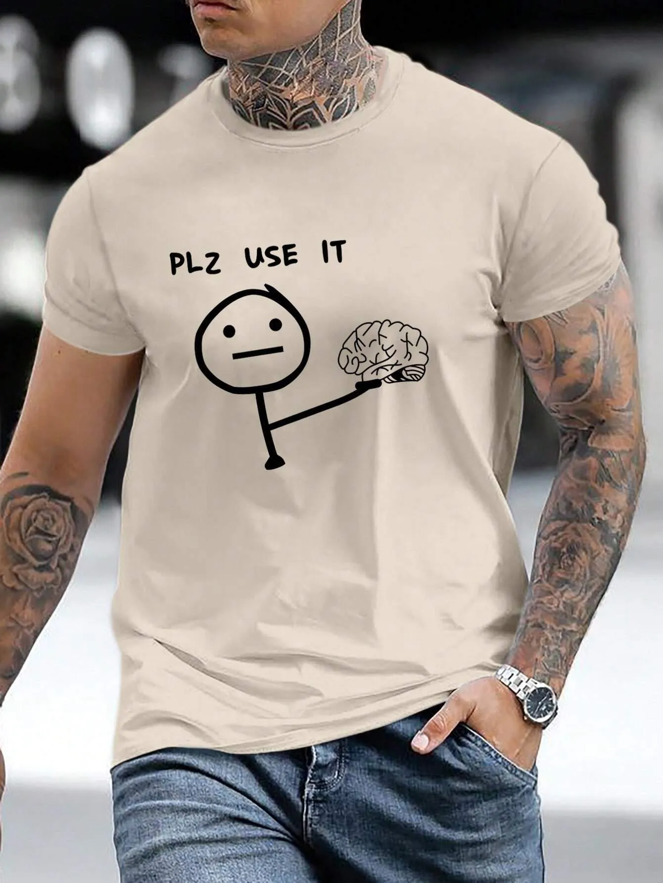 "PLS USE IT"TEE-D662 | Inspanda