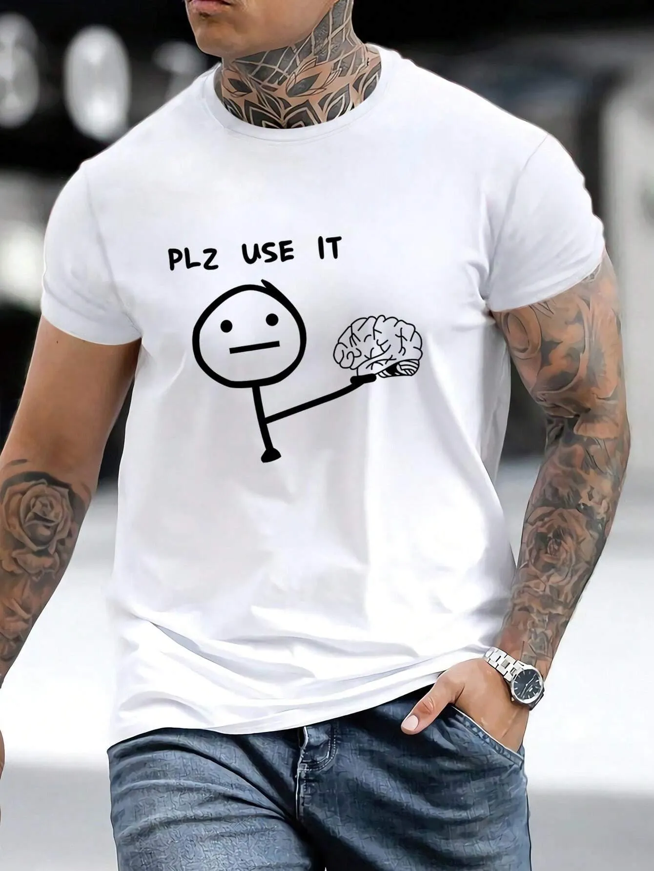 "PLS USE IT"TEE-D662 | Inspanda