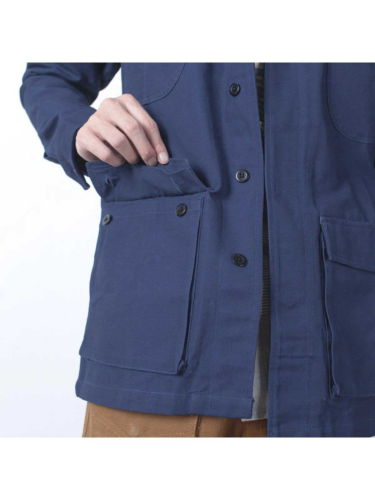 Qutn Field Jacket II Blue Canvas