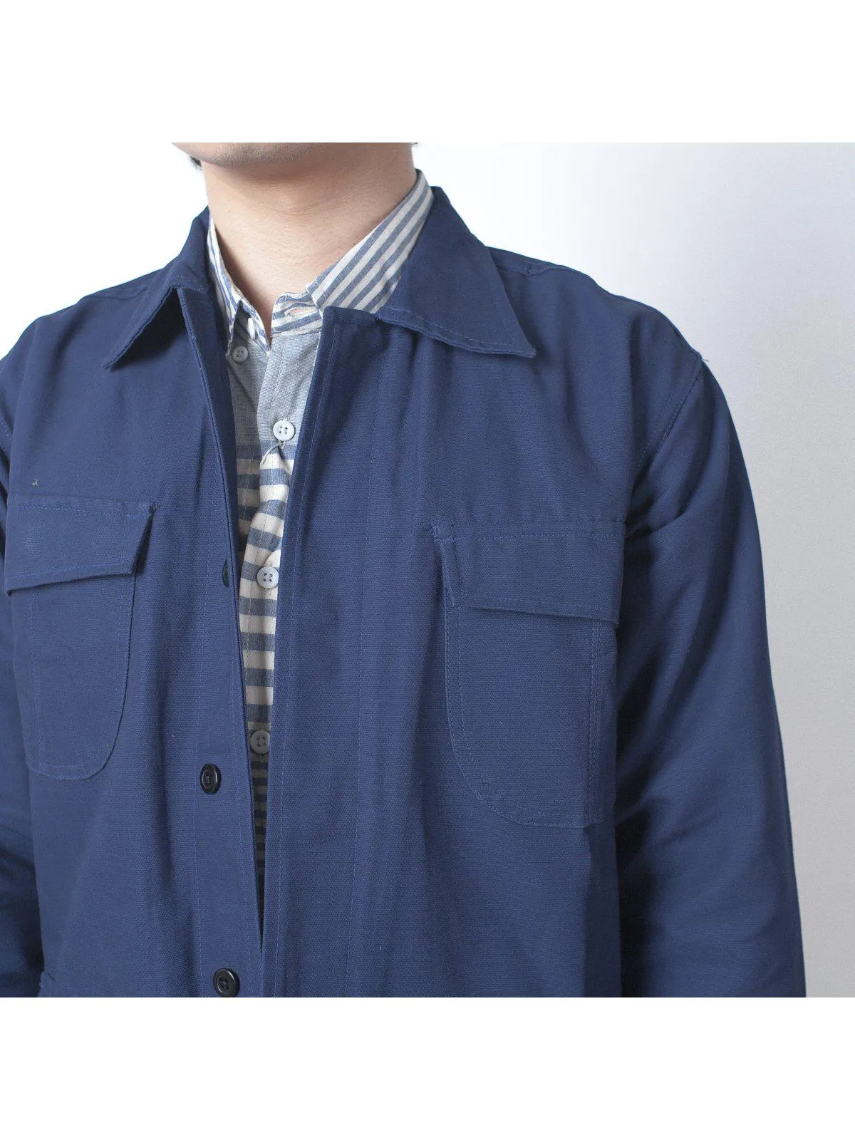 Qutn Field Jacket II Blue Canvas