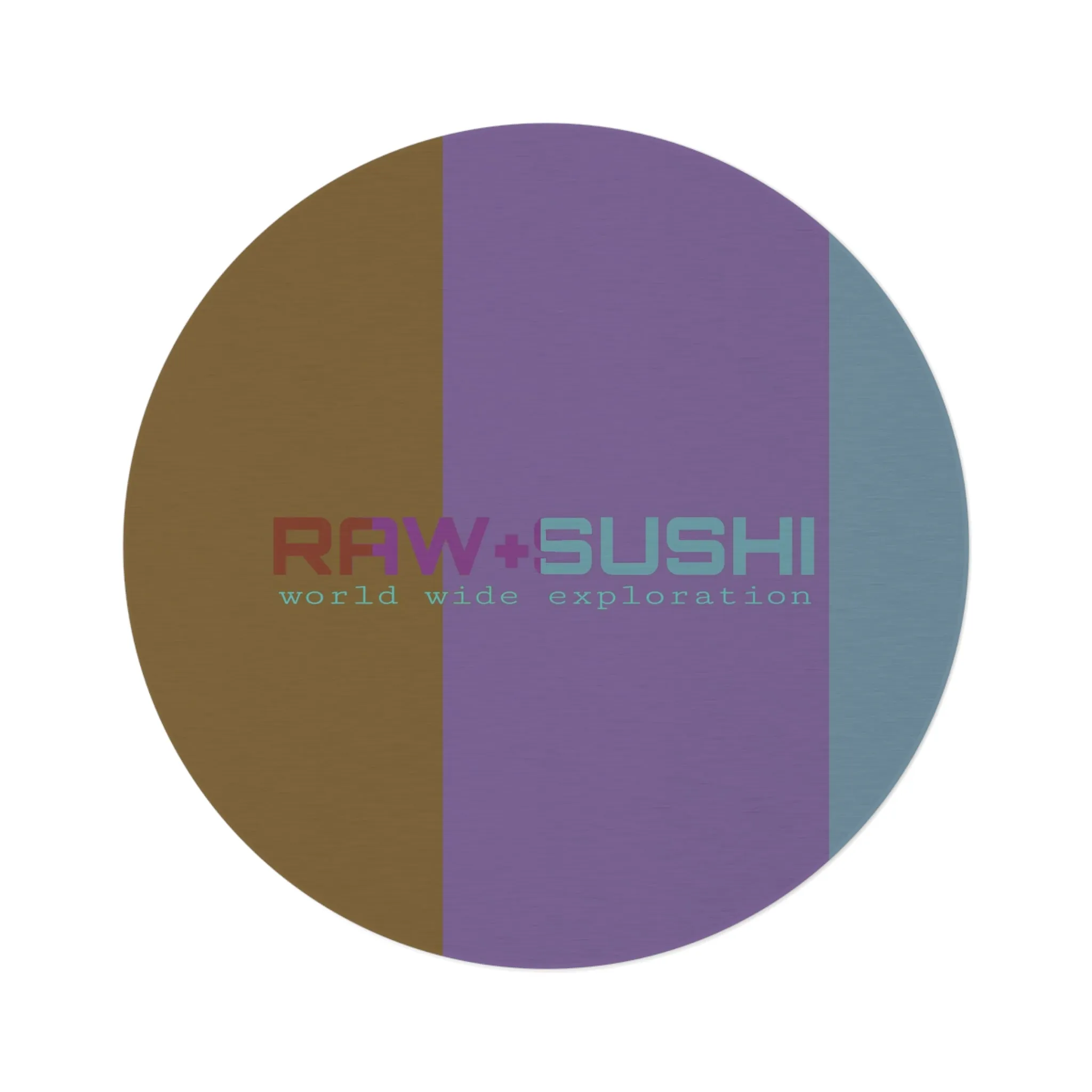 RAW SUSHI "RAW SUSHI WORLD WIDE" Round Rug