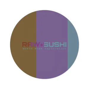 RAW SUSHI "RAW SUSHI WORLD WIDE" Round Rug