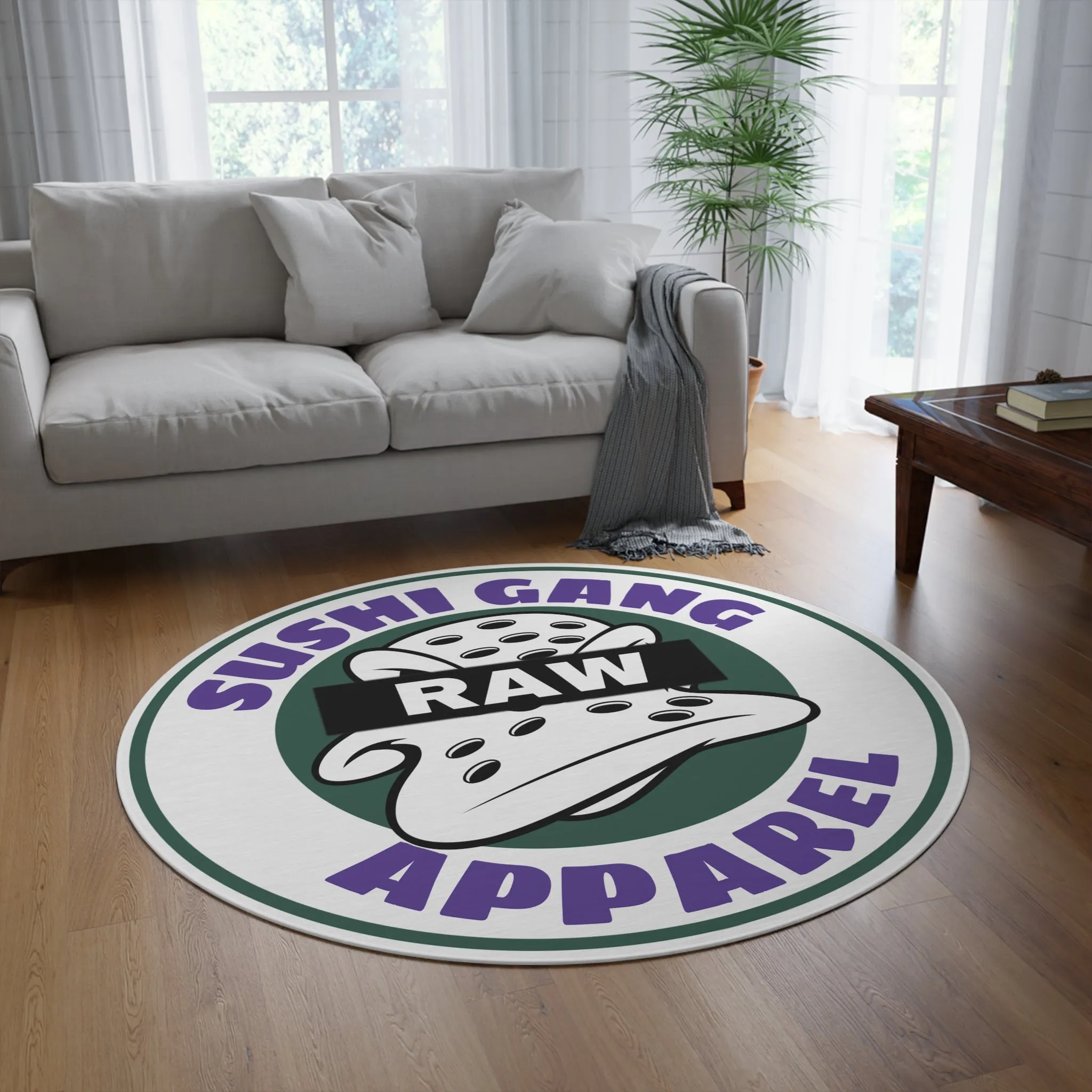 RAW SUSHI "SUSHI GANG APPAREL" Round Rug
