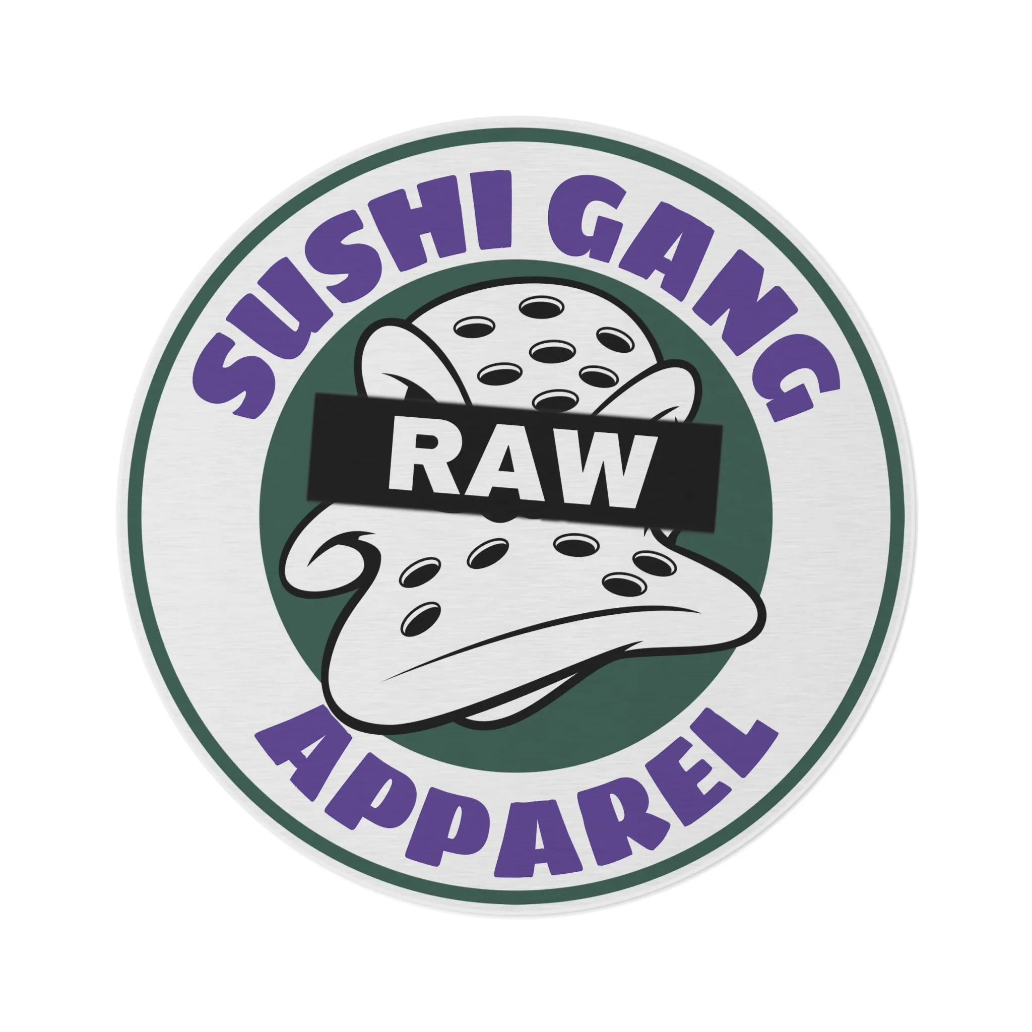 RAW SUSHI "SUSHI GANG APPAREL" Round Rug