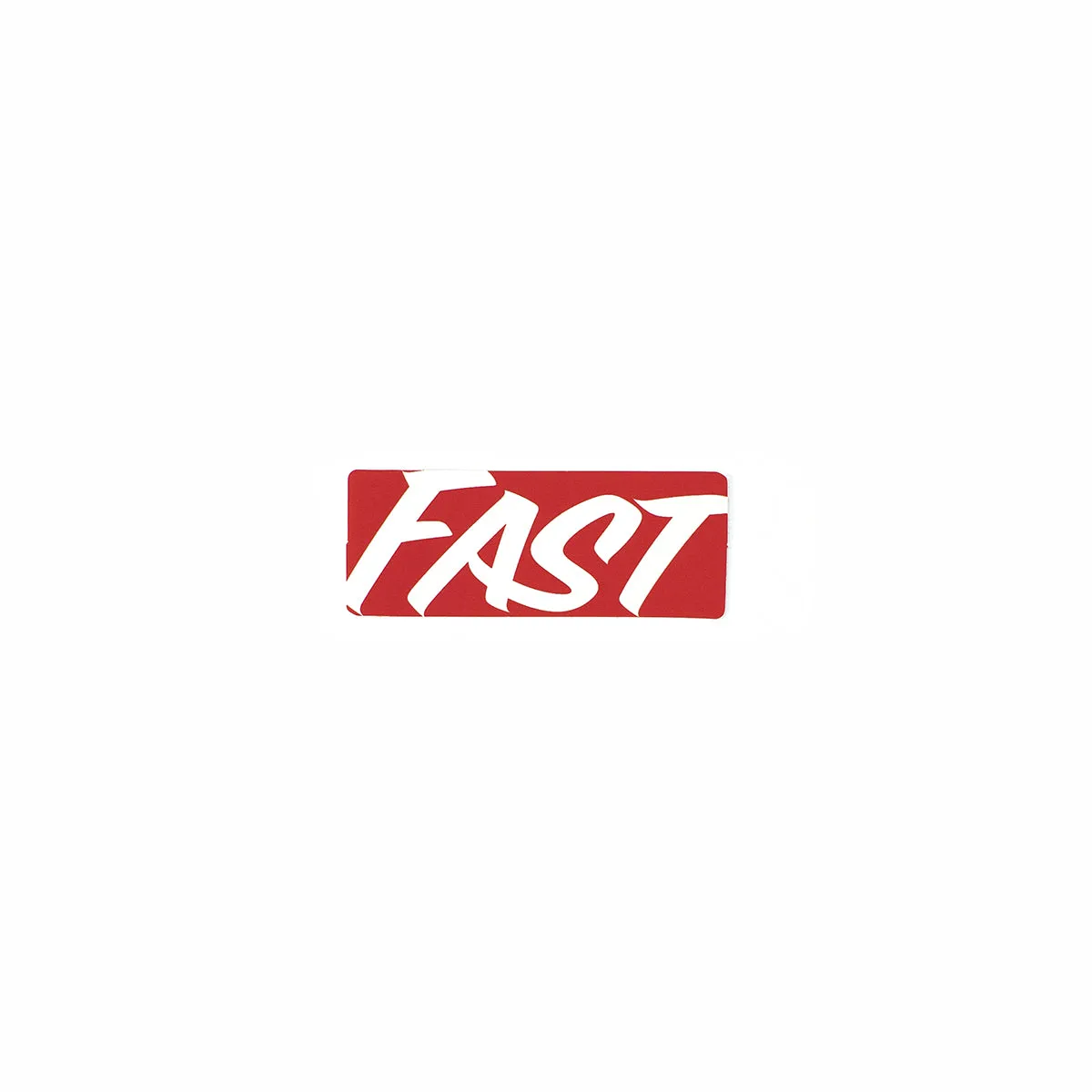 Red Script Sticker