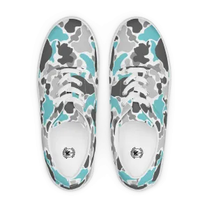 Rhythm Arts Teal Camo Womens Canvas Shoes