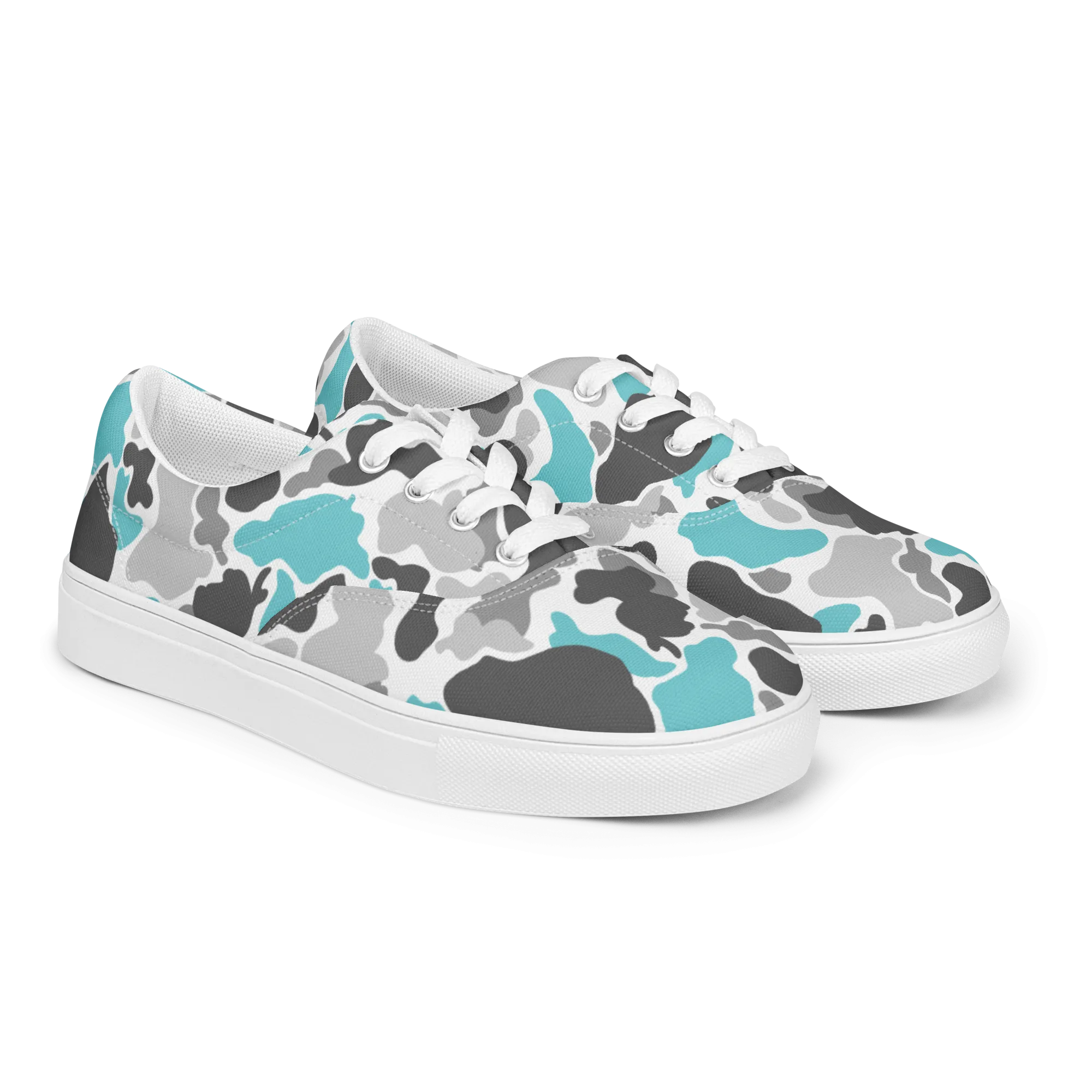 Rhythm Arts Teal Camo Womens Canvas Shoes