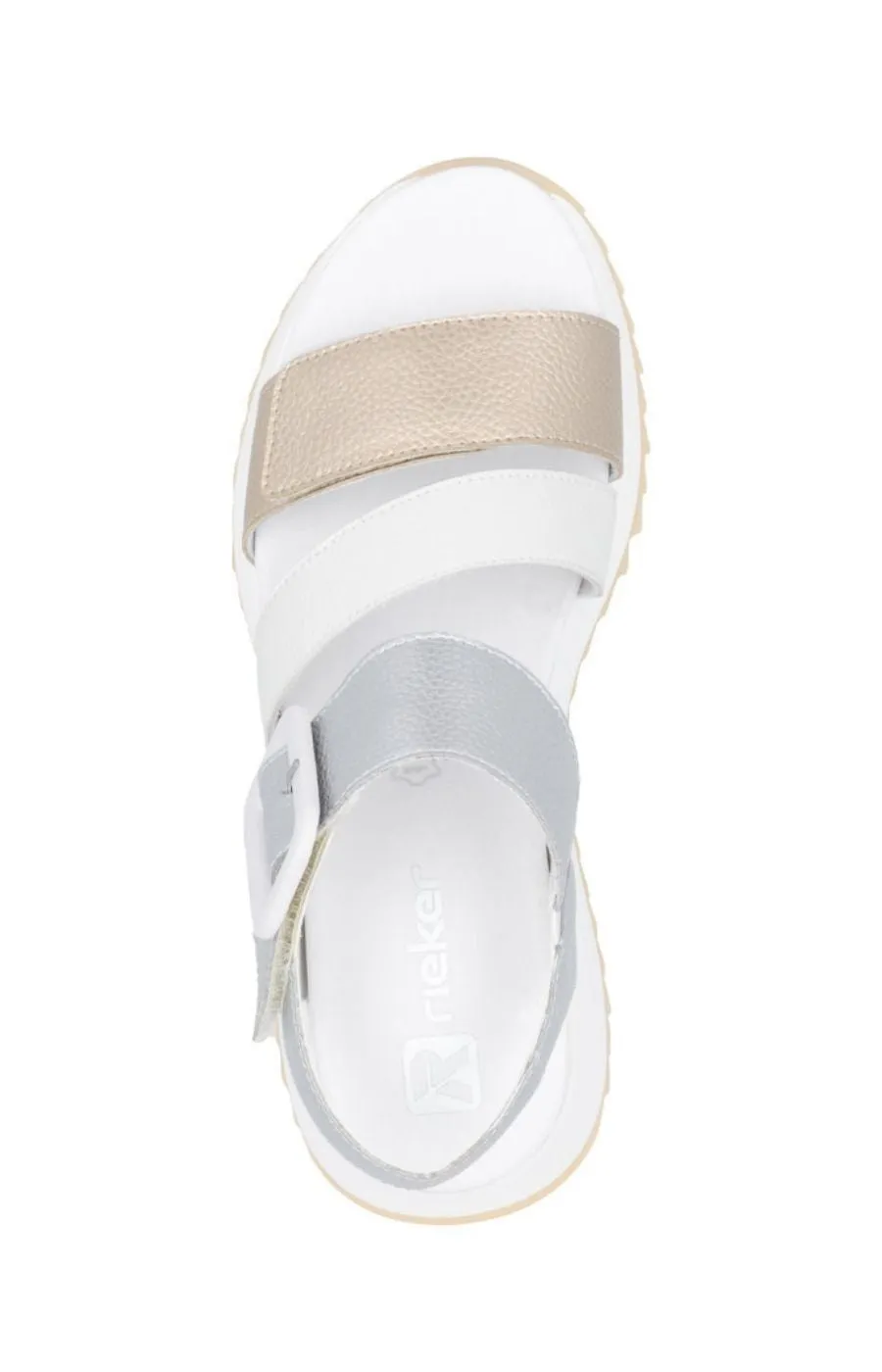 Rieker Strappy Sandal in White