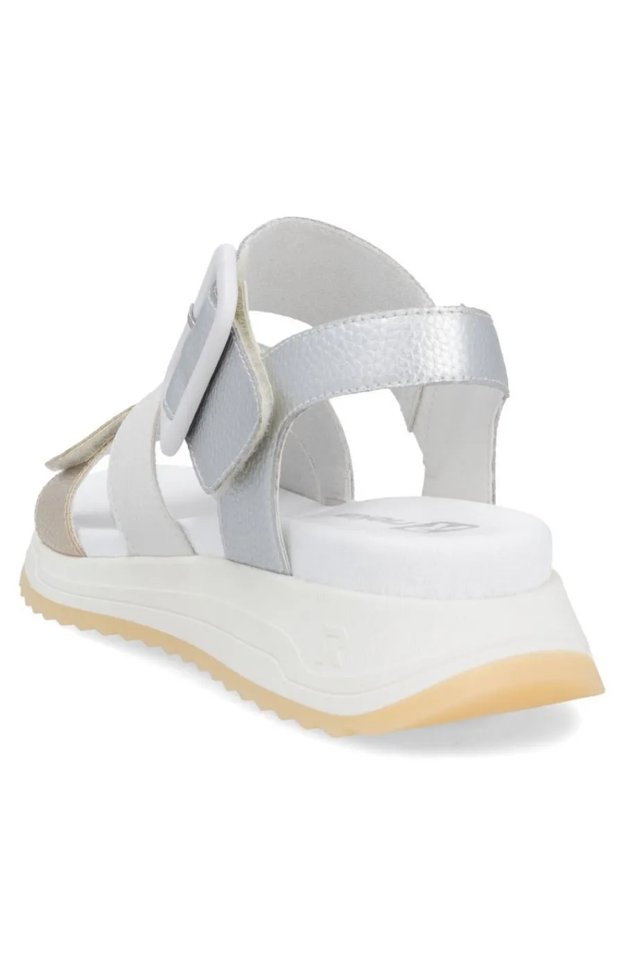 Rieker Strappy Sandal in White