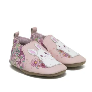 Robeez Soft Soles Flower Bunny - Blush Pink