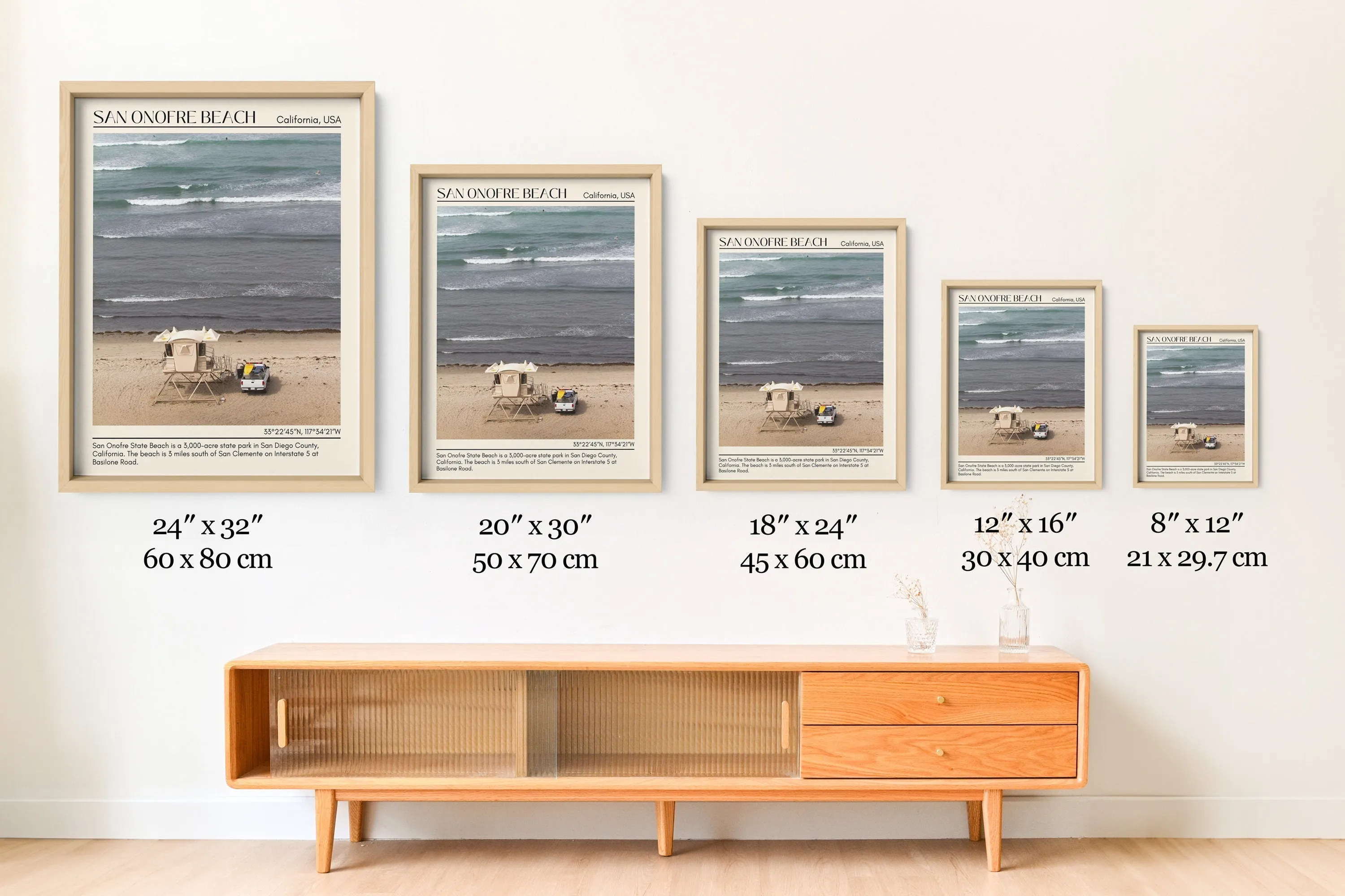 San Onofre Beach Wall Art Canvas, USA