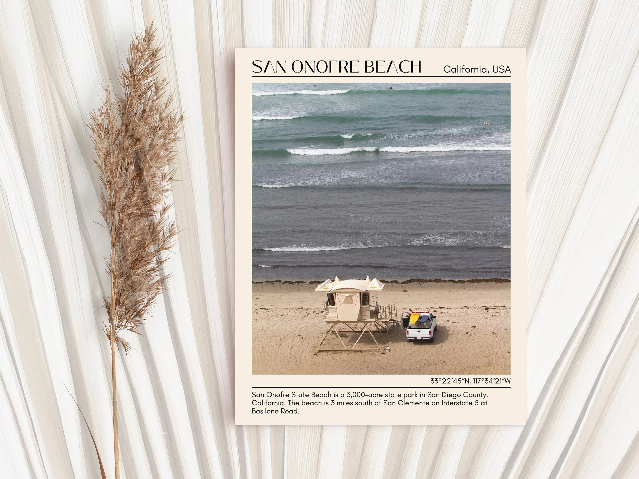 San Onofre Beach Wall Art Canvas, USA