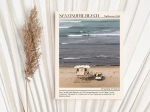 San Onofre Beach Wall Art Canvas, USA
