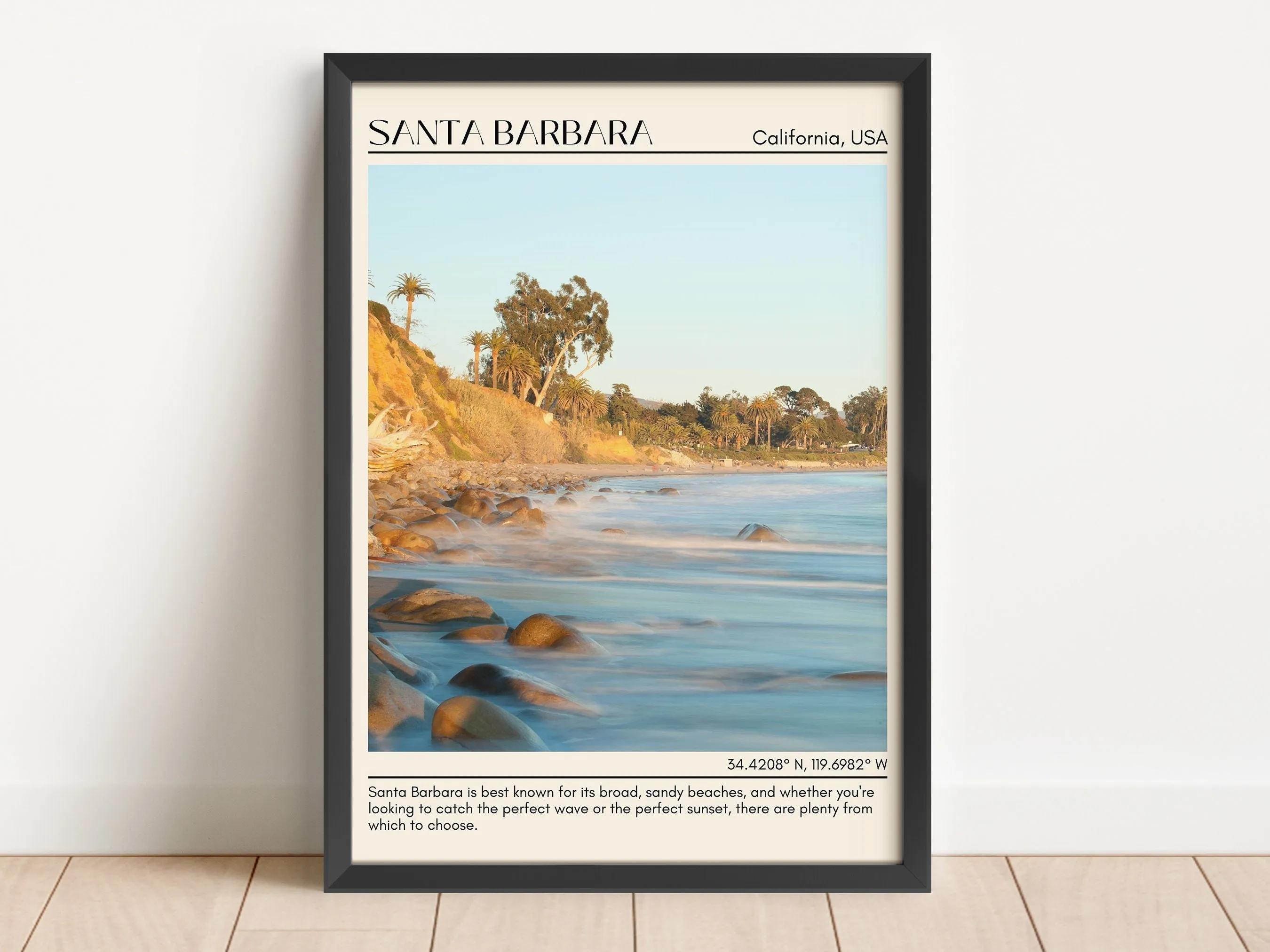 Santa Barbara Wall Art Canvas, USA