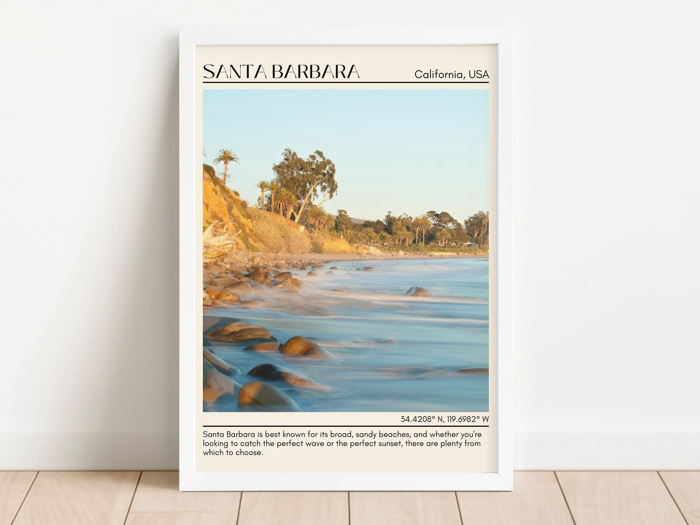 Santa Barbara Wall Art Canvas, USA