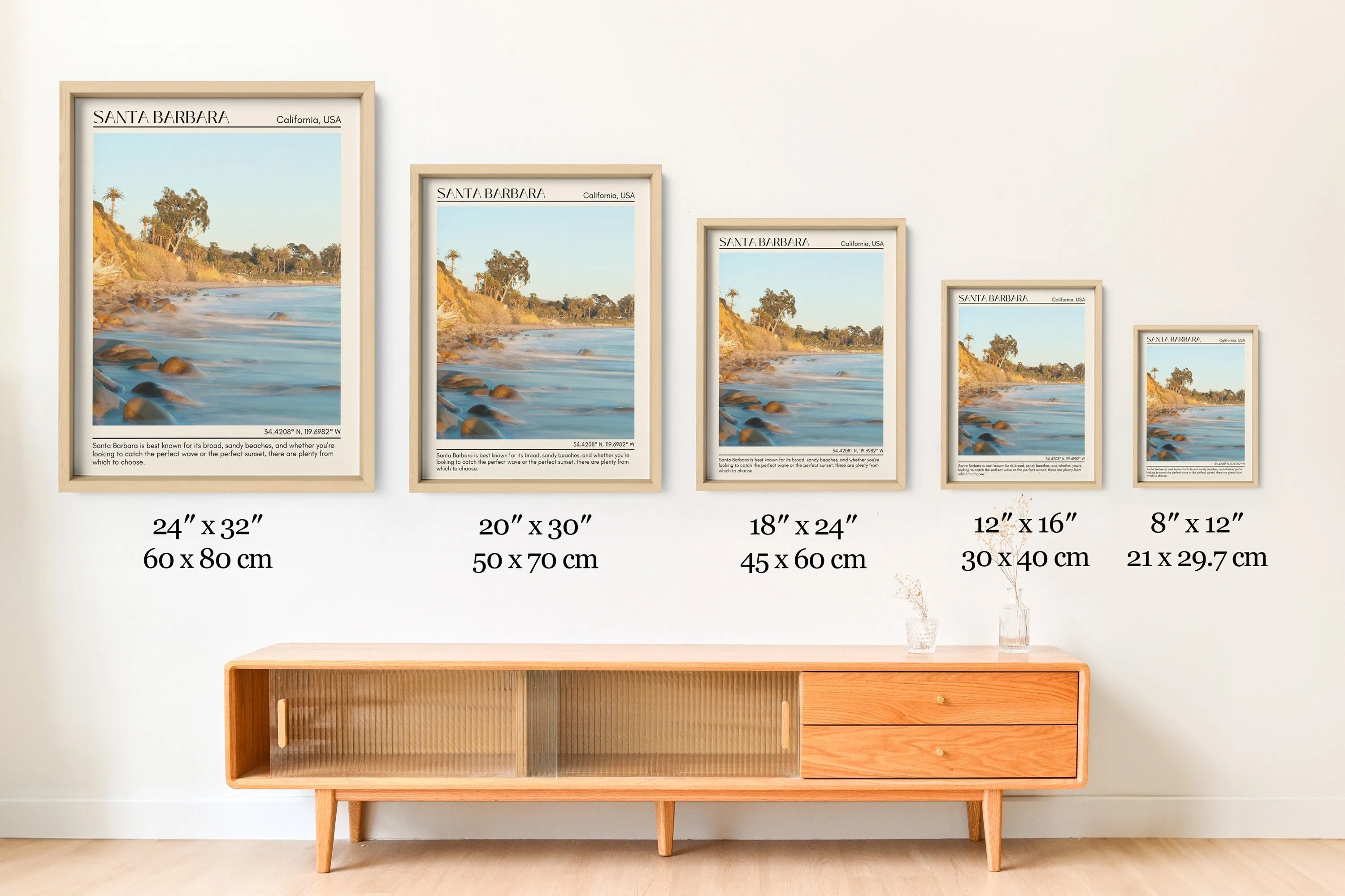 Santa Barbara Wall Art Canvas, USA