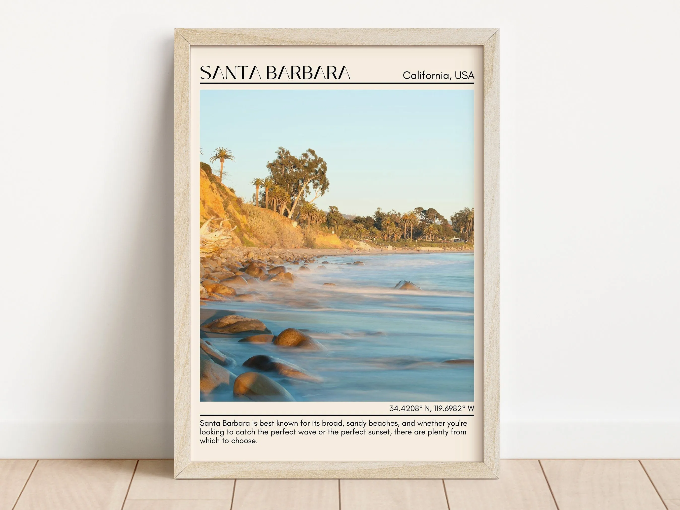 Santa Barbara Wall Art Canvas, USA