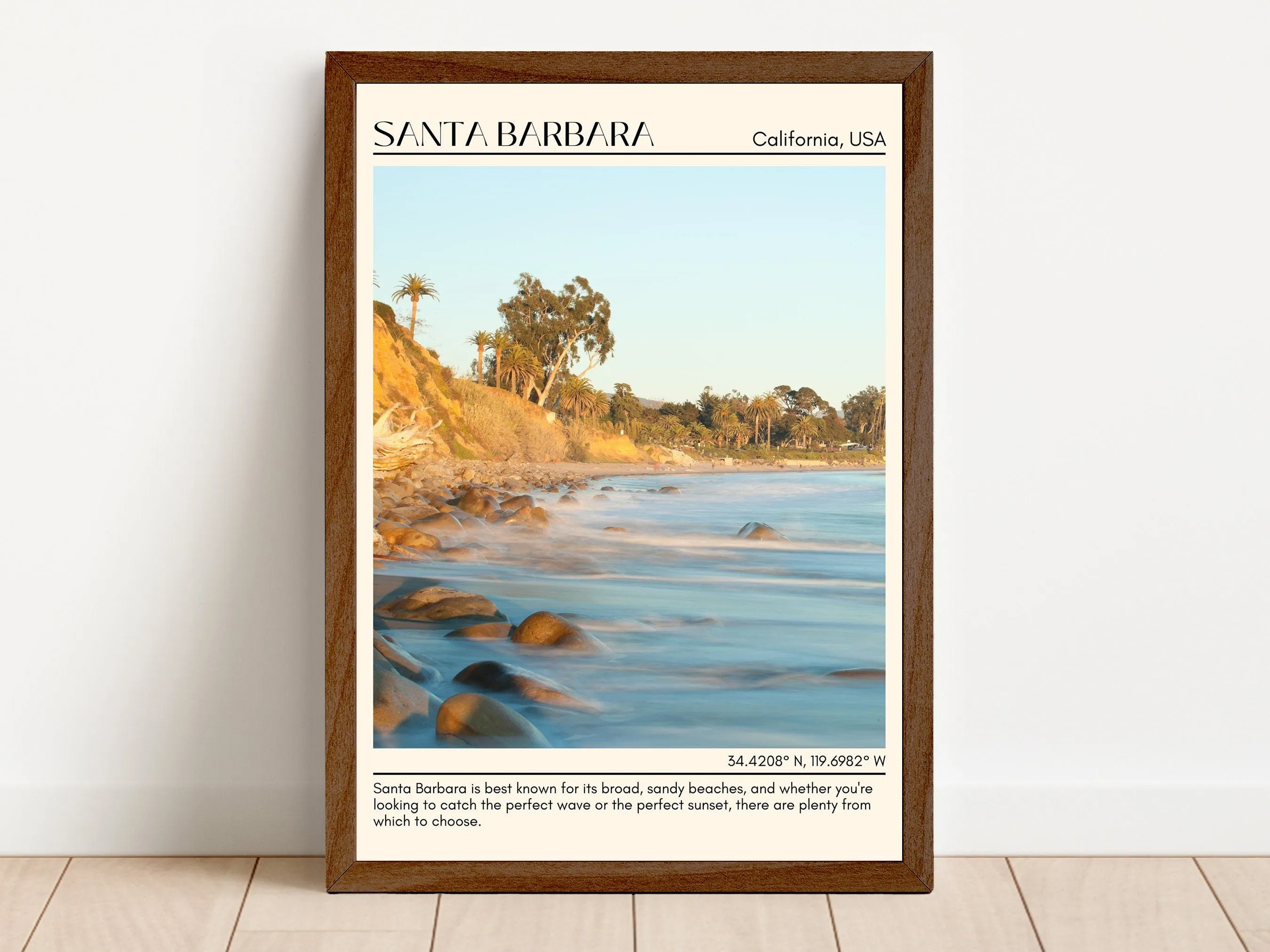Santa Barbara Wall Art Canvas, USA