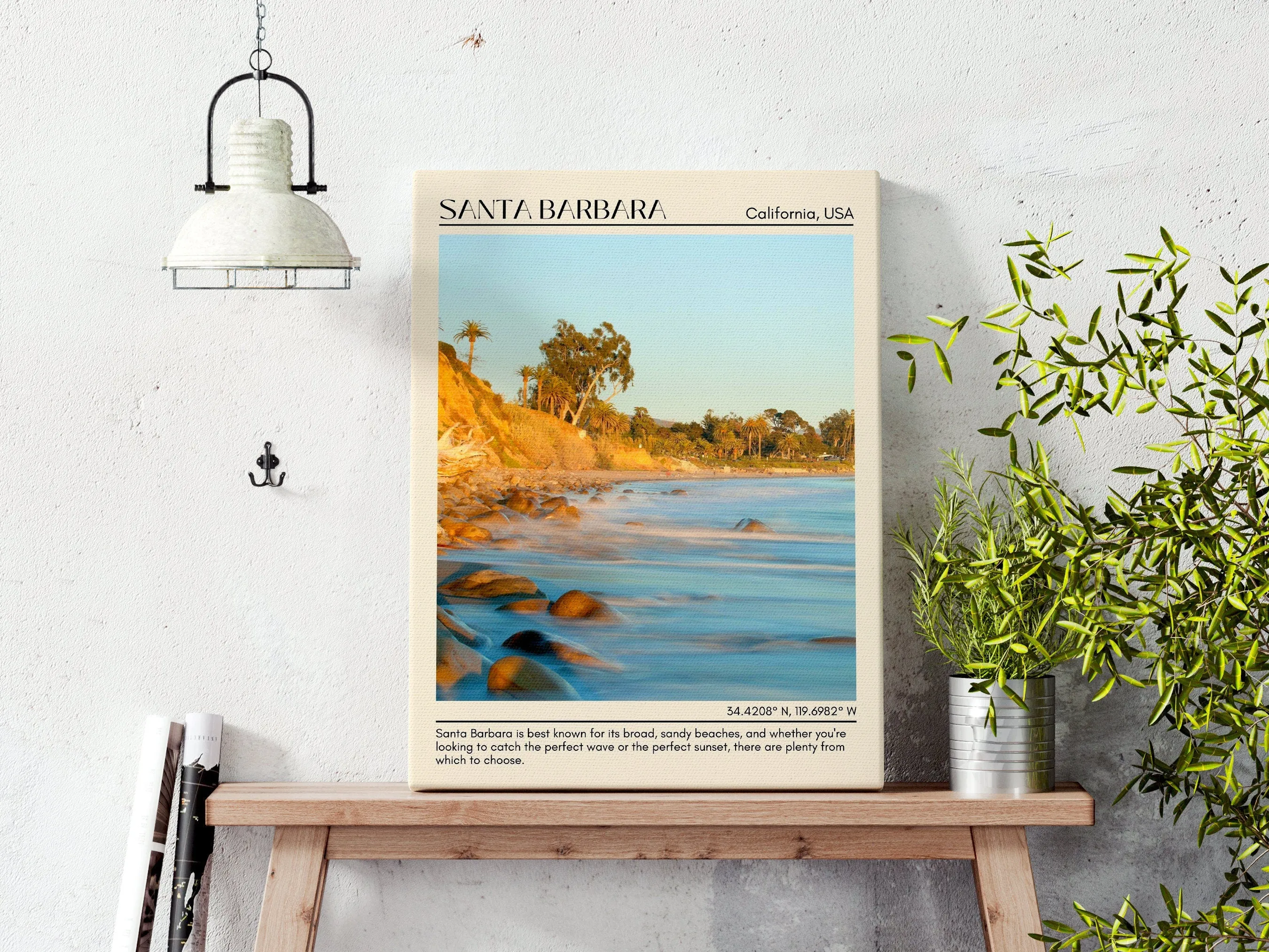 Santa Barbara Wall Art Canvas, USA
