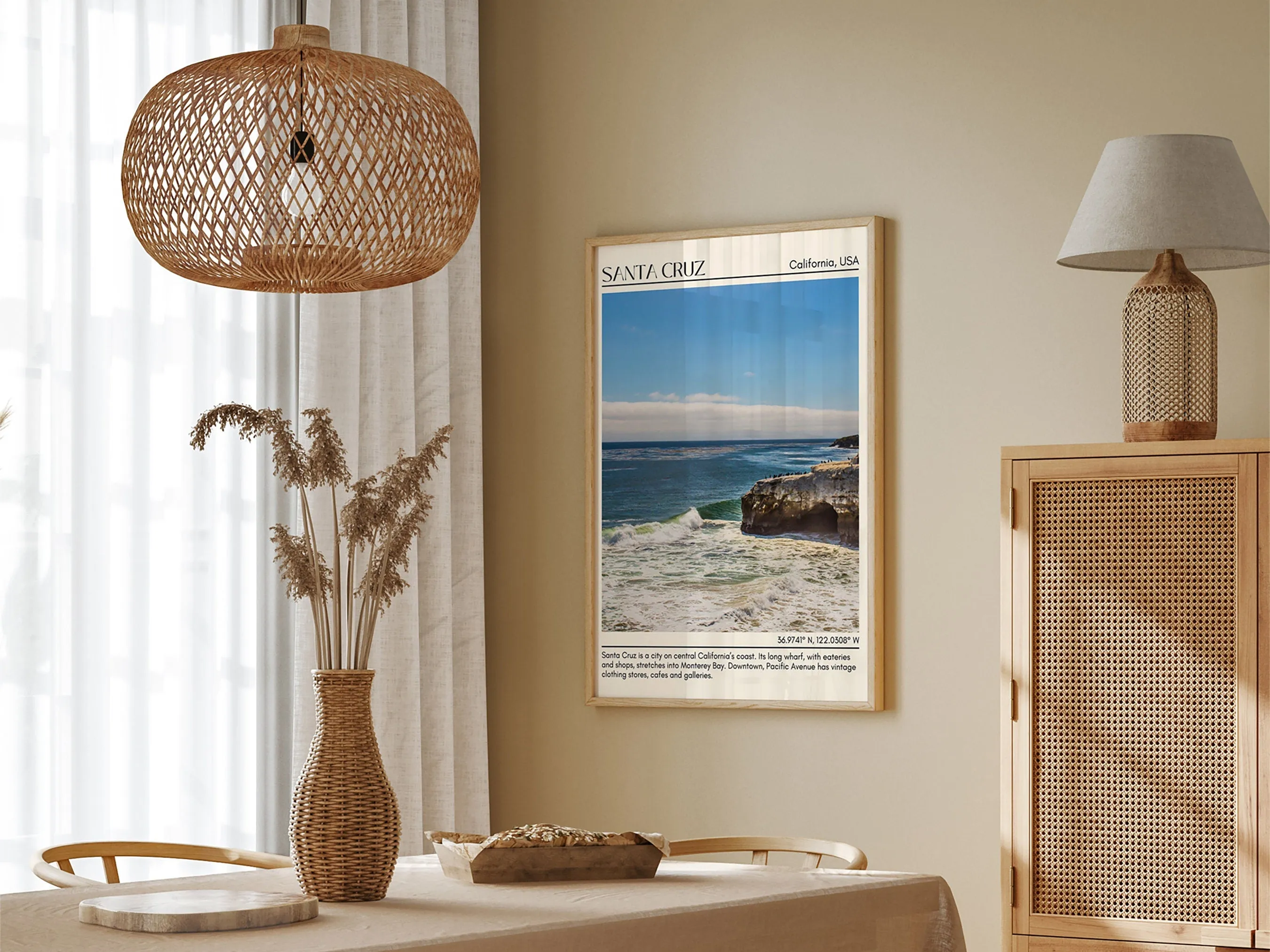 Santa Cruz Wall Art Canvas, USA