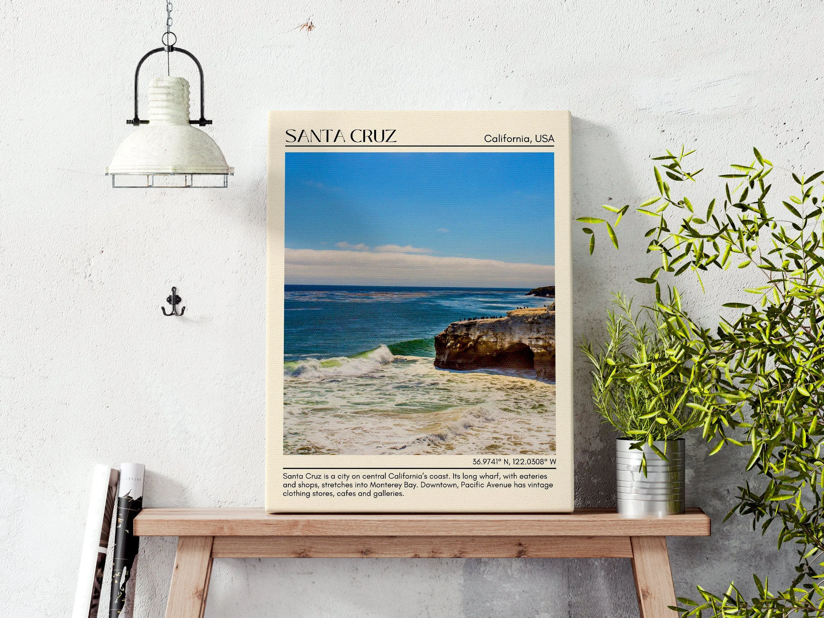 Santa Cruz Wall Art Canvas, USA