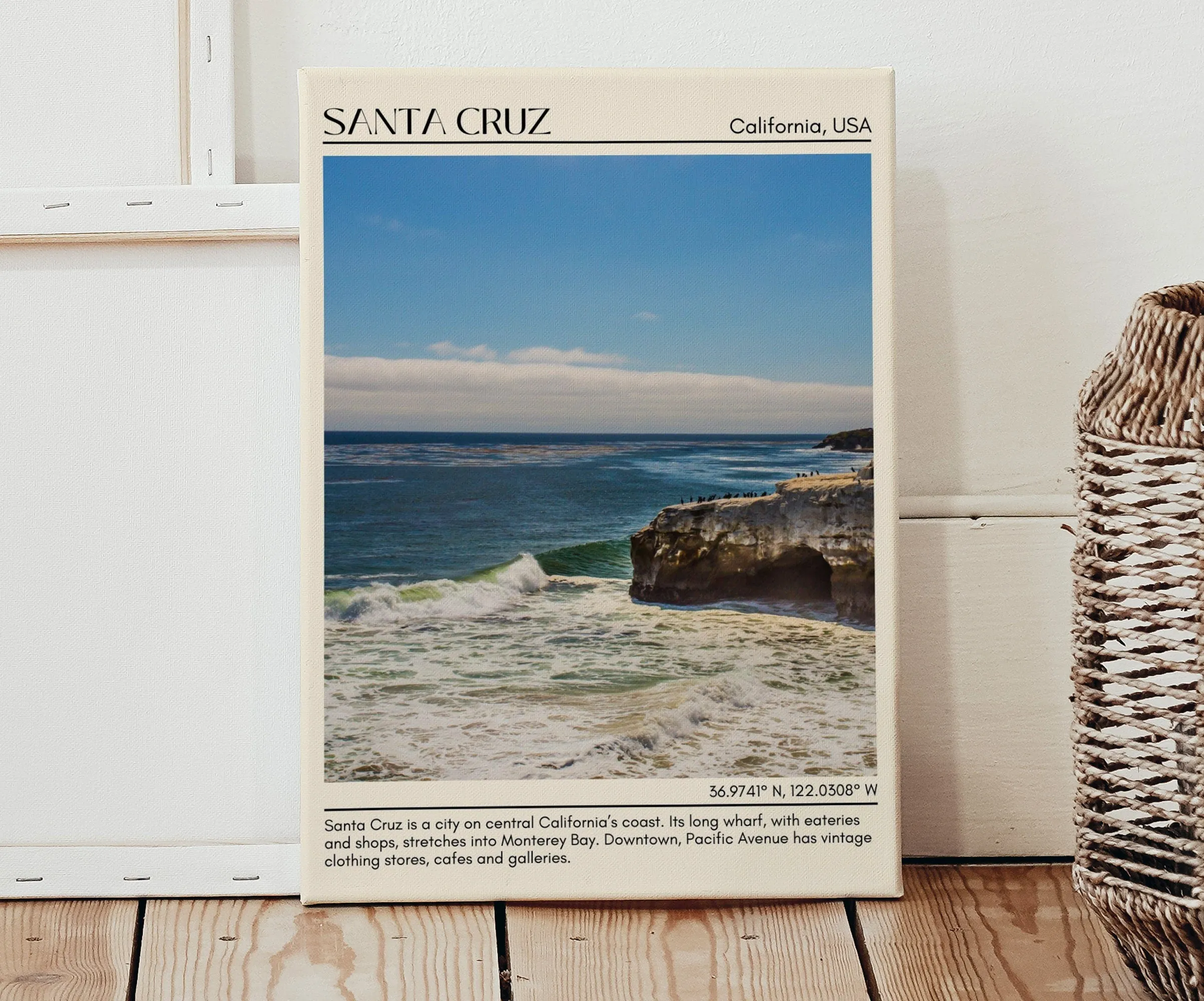 Santa Cruz Wall Art Canvas, USA