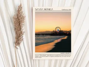 Santa Monica Wall Art Canvas, USA
