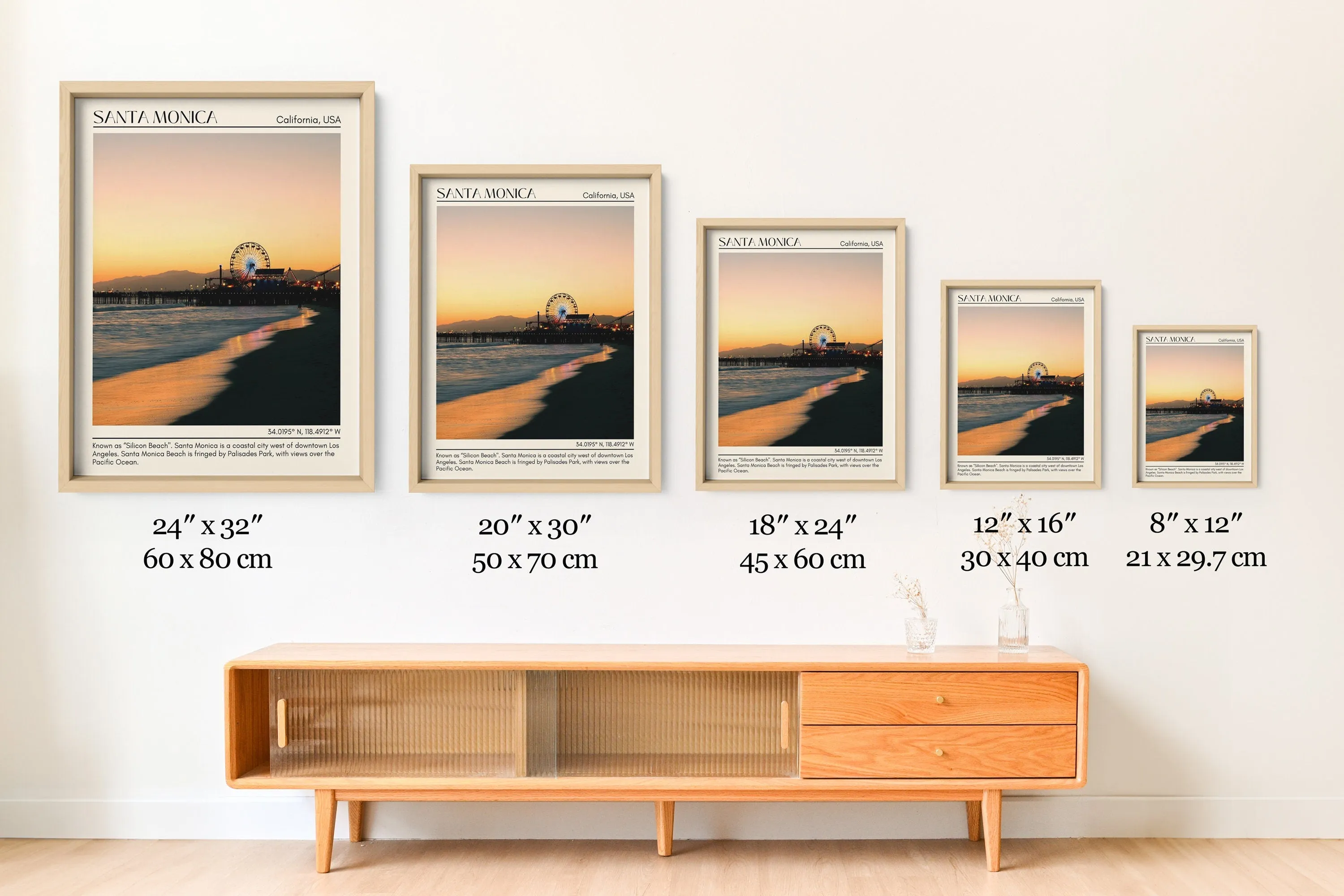 Santa Monica Wall Art Canvas, USA