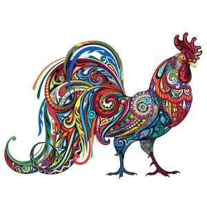 Set 2 Unique Wooden Animal Jigsaw Puzzle, Animal Shape, Wooden Jigsaw Puzzle, Mindfulness & Educational Animals Game for All Ages, Unique Sustainable, Wildlife Gift, Christmas gift Idea C161
