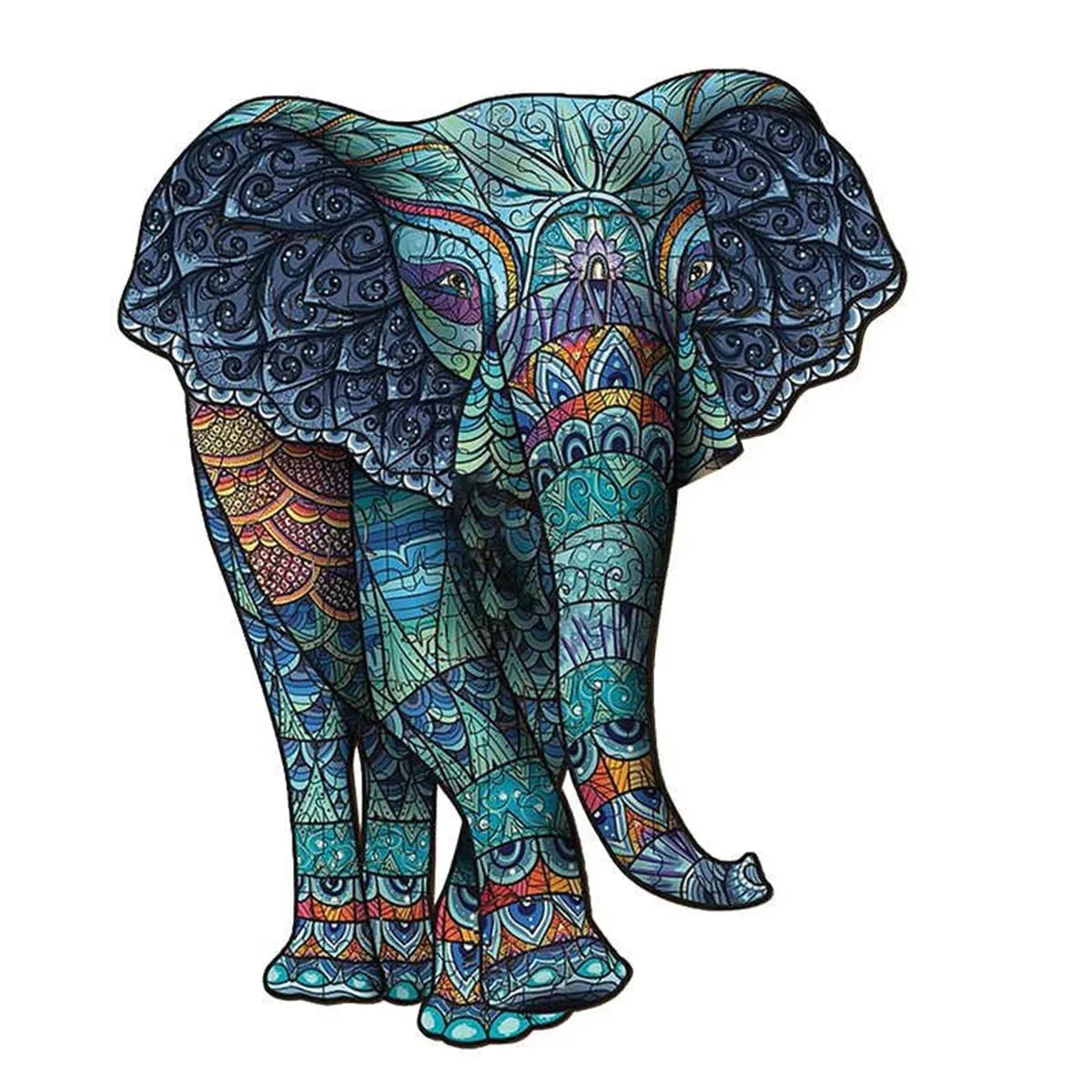 Set 2 Unique Wooden Animal Jigsaw Puzzle, Animal Shape, Wooden Jigsaw Puzzle, Mindfulness & Educational Animals Game for All Ages, Unique Sustainable, Wildlife Gift, Christmas gift Idea C161