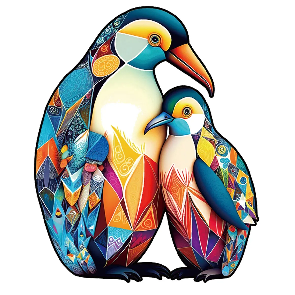 Set 2 Unique Wooden Animal Jigsaw Puzzle, Animal Shape, Wooden Jigsaw Puzzle, Mindfulness & Educational Animals Game for All Ages, Unique Sustainable, Wildlife Gift, Christmas gift Idea C161
