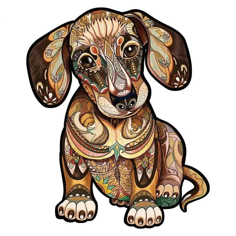 Set 2 Unique Wooden Animal Jigsaw Puzzle, Animal Shape, Wooden Jigsaw Puzzle, Mindfulness & Educational Animals Game for All Ages, Unique Sustainable, Wildlife Gift, Christmas gift Idea C172