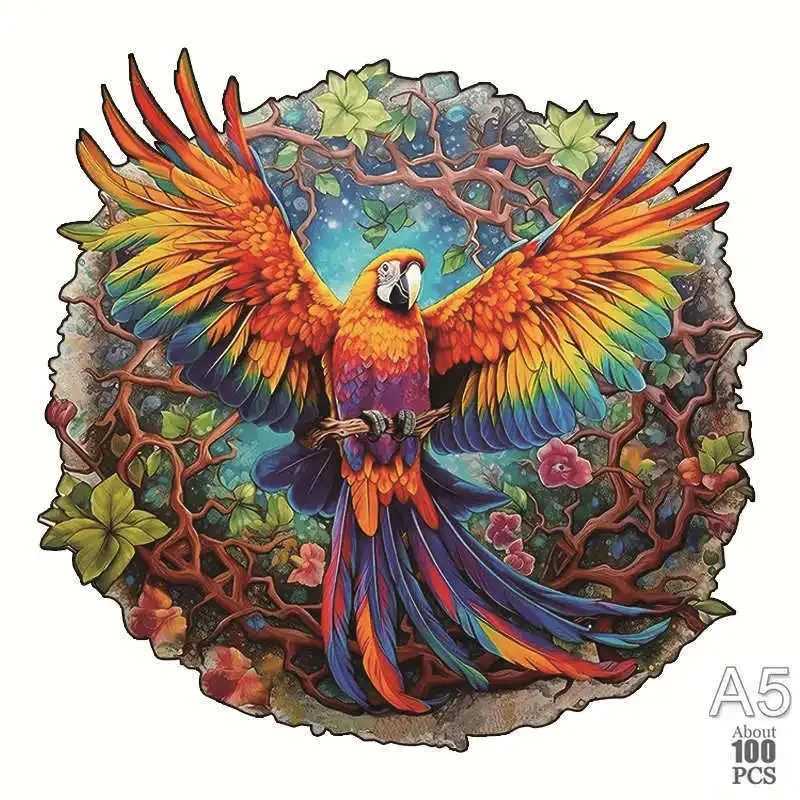 Set 2 Unique Wooden Animal Jigsaw Puzzle, Animal Shape, Wooden Jigsaw Puzzle, Mindfulness & Educational Animals Game for All Ages, Unique Sustainable, Wildlife Gift, Christmas gift Idea C179