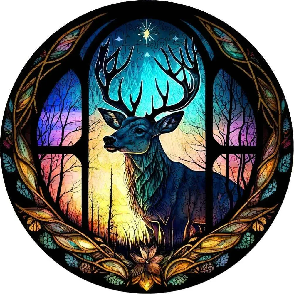 Set 2 Unique Wooden Animal Jigsaw Puzzle, Wooden Jigsaw Puzzle, Mindfulness & Educational Animals Game for All Ages, Unique Sustainable, Wildlife Gift, Christmas gift Idea C165