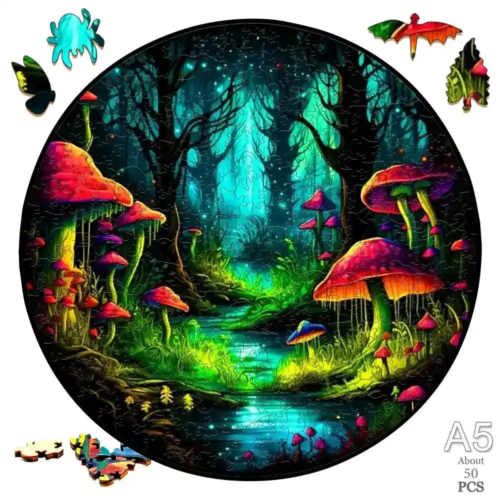 Set 2 Unique Wooden Animal Jigsaw Puzzle, Wooden Jigsaw Puzzle, Mindfulness & Educational Animals Game for All Ages, Unique Sustainable, Wildlife Gift, Christmas gift Idea C192