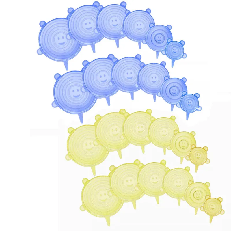 Silicone Stretch Lids (6/12pcs)