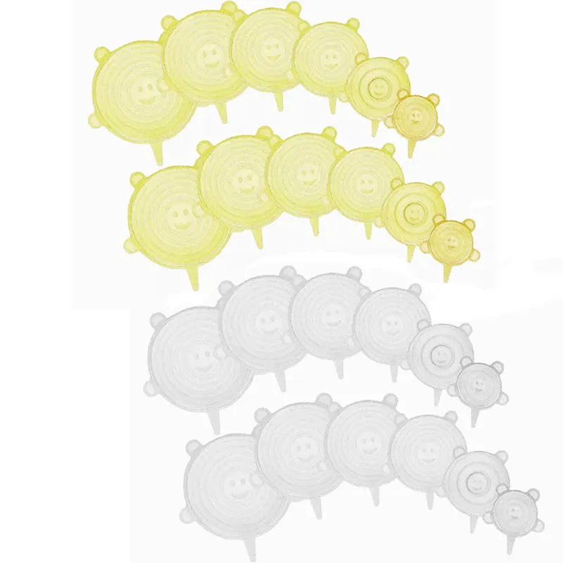 Silicone Stretch Lids (6/12pcs)