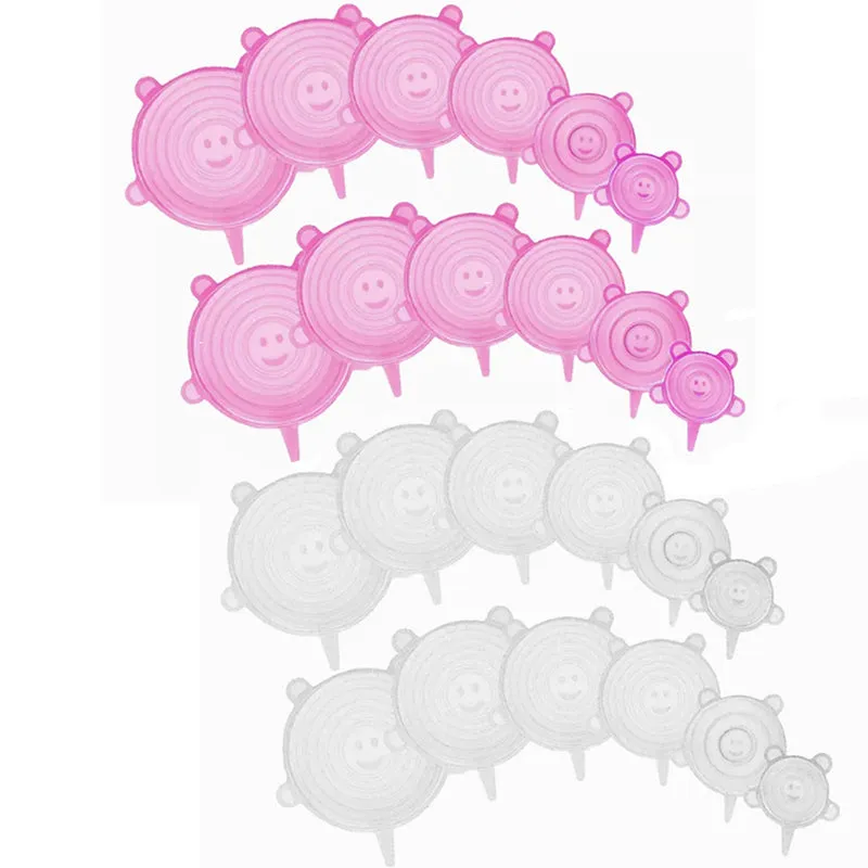Silicone Stretch Lids (6/12pcs)