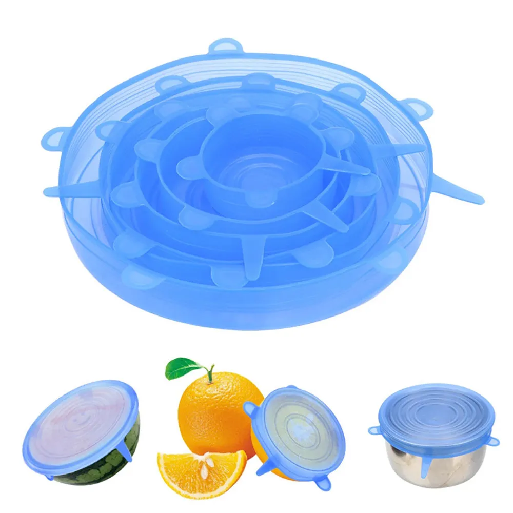 Silicone Stretch Lids (6/12pcs)