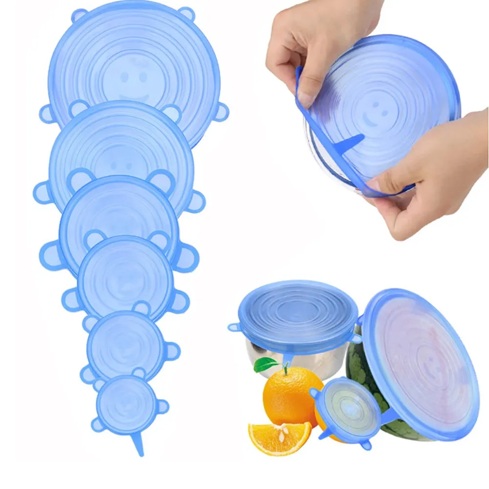 Silicone Stretch Lids (6/12pcs)