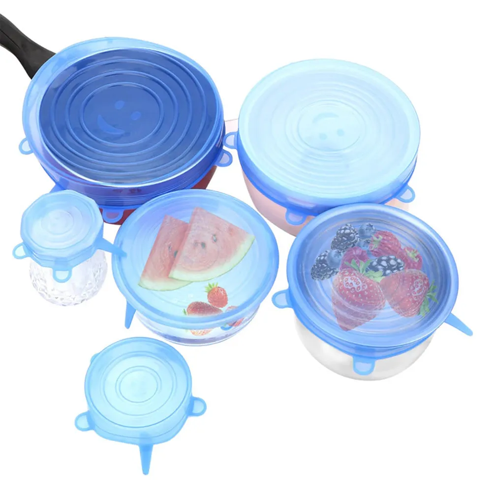 Silicone Stretch Lids (6/12pcs)