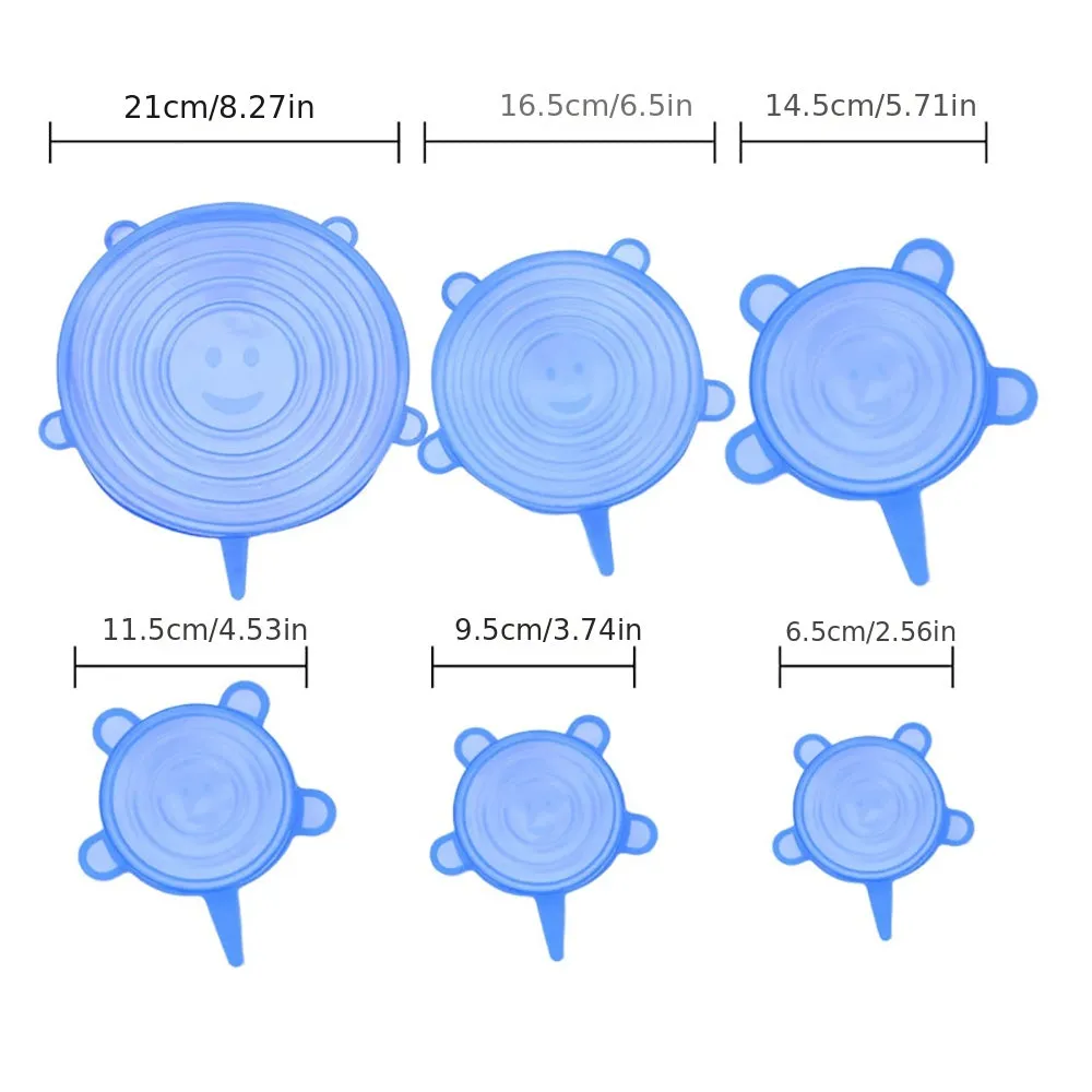 Silicone Stretch Lids (6/12pcs)