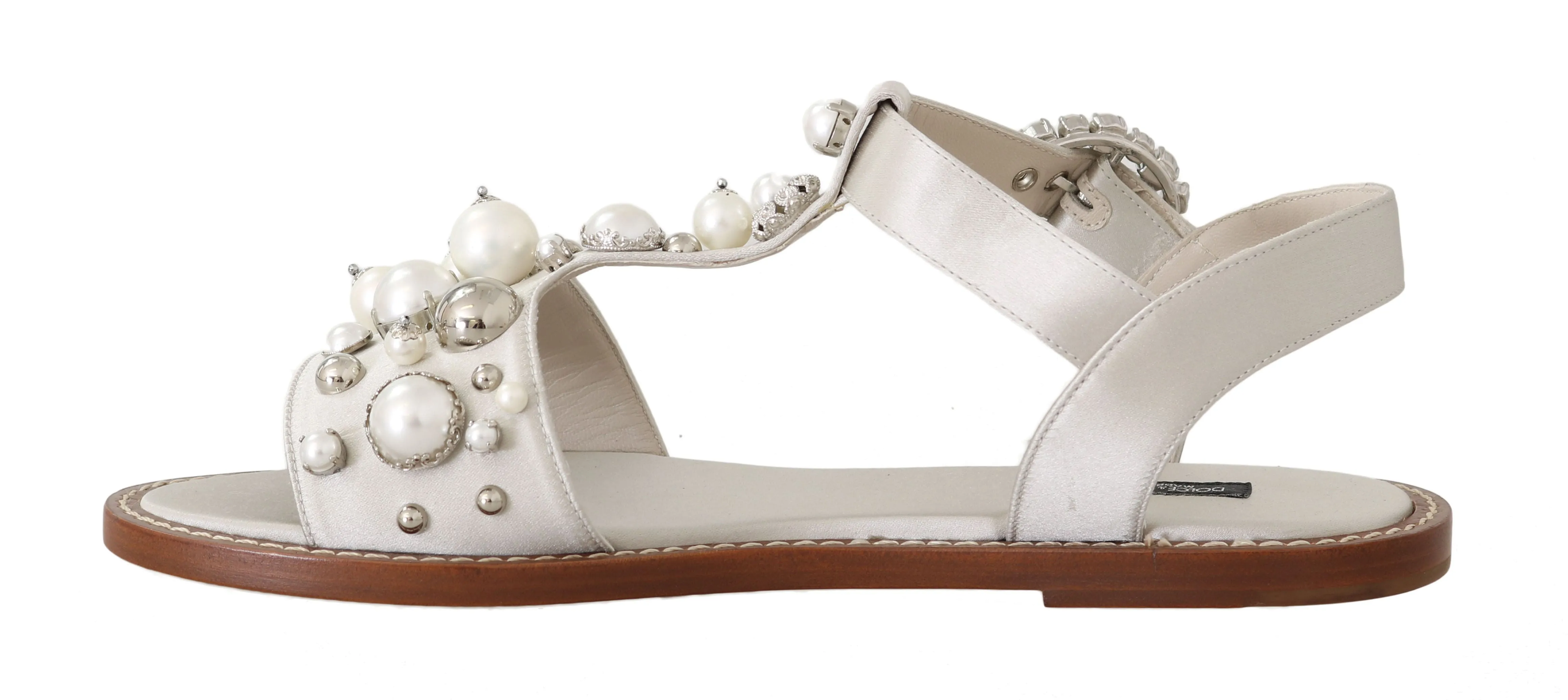 Silk Crystal Flats  sandals